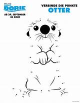 Otter Zahlen Dory Findet Dorie Ausmalen Nemo Malvorlage Kostenlose Otters sketch template