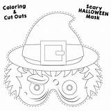 Halloween Cut Outs Coloring Pages Printable Cutouts Template Ghost Stencil Bat Printablee Via sketch template