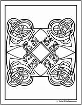 Celtic Coloring Pages Hearts Diamond Irish Colorwithfuzzy Printable Scottish sketch template