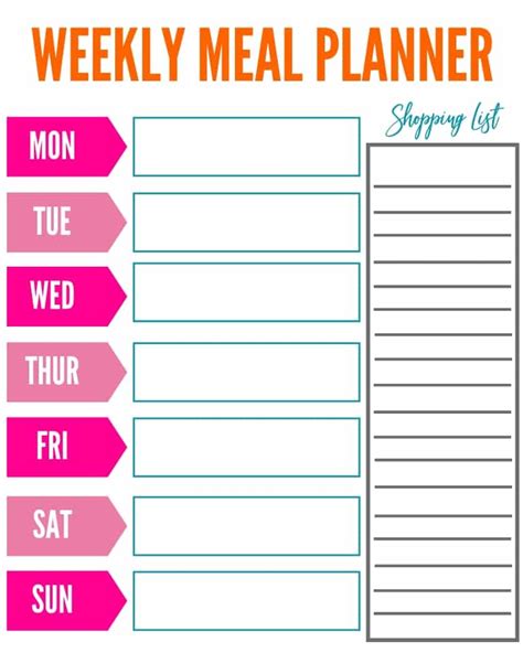 printables  road  loving  thermo mixer weekly meal planner