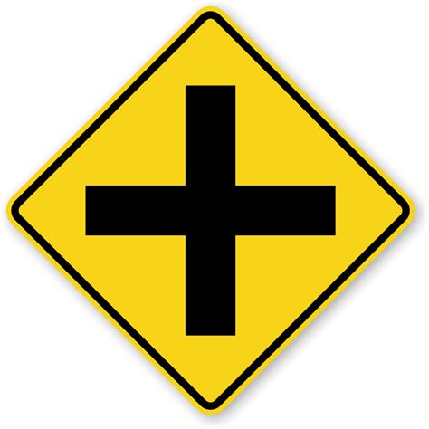 cross road symbol sign w2 1 sku x w2 1