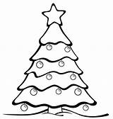 Christmas Tree Stencil Coloring Popular Print sketch template