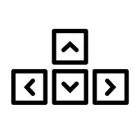 arrow keys icons noun project