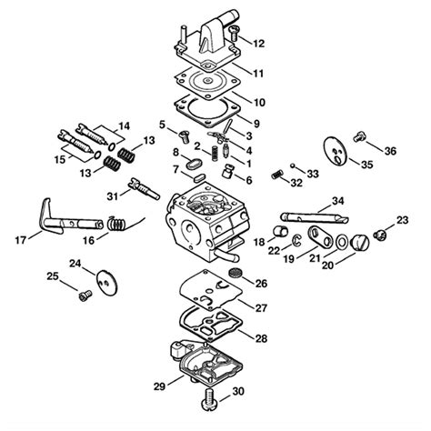 stihl fs  brushcutter fsr parts diagram carburetor cqsb