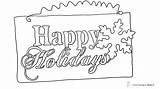 Happy Coloring Holidays Printable Holiday Pdf Print Click sketch template
