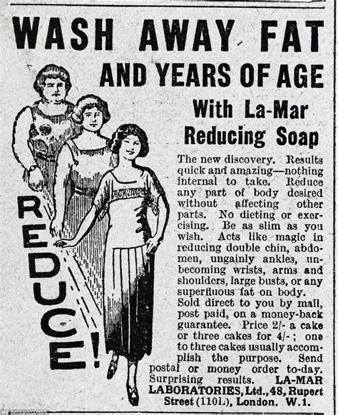 Dieting Through The Ages Vintage Adverts For Lotions And