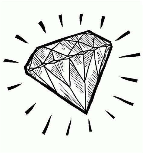 diamond shape coloring page coloring home