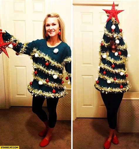 Woman Creative Christmas Tree Costume Cosplay