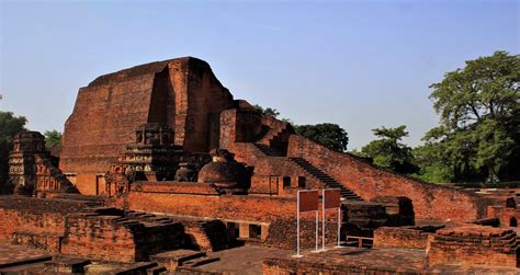 ruins  nalanda university stand   symbol  indias glorious