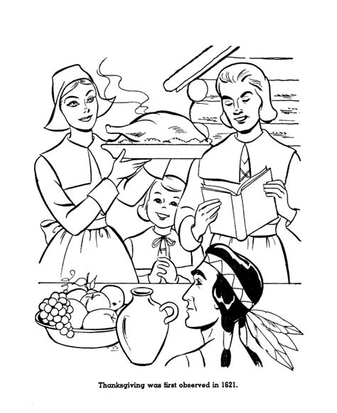 thanksgiving coloring page sheets thanksgiving feast usa