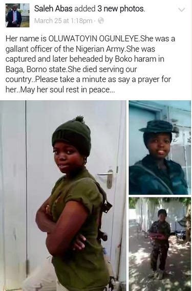 See Photos Of Female Soldier Allegedly Captured And