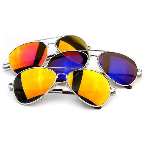 premium full mirrored aviator sunglasses  flash mirror lens sunglassla