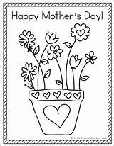 Coloring Happy Mother Printable Color Kids Paint Mothers Pencils Crayons Whatever Markers Colored Want They sketch template