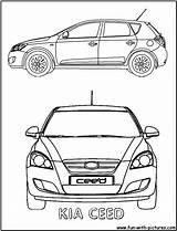 Kia Coloring Ceed Pages Fun sketch template