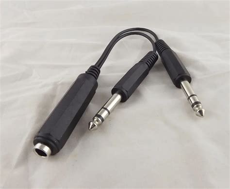 pcs mm female jack    male plug stereo audio adapter speaker cord cable cm