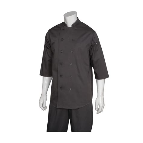 chef works  sleeve black chef shirt  large