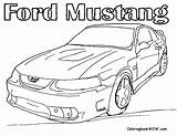 Coloring Pages Ford Muscle Car Mustang Cars F150 Gt Drawing P51 Old Getdrawings Popular Getcolorings sketch template