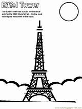 Eiffel Tower Coloring France Pages Paris Printable Kids Print Around Colouring Color Book Party Coloringpages101 Christmas Countries Sheets Flag Gif sketch template