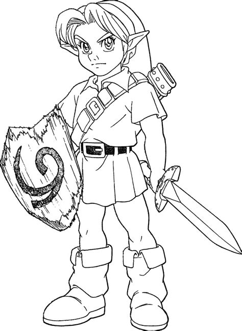 link shield coloring pages coloring pages