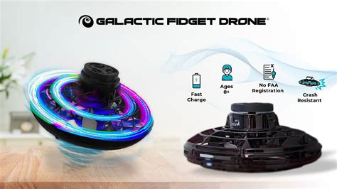 galactic fidget drone   hand operated drone  easy  fly  stop christmas sale
