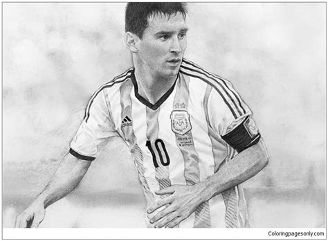 lionel messi image  coloring page  printable coloring pages