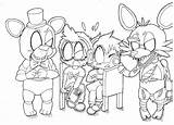 Fnaf Coloring Pages Animatronics Drawing Chibi Freddy Foxy Markiplier Getdrawings Coloringtop sketch template
