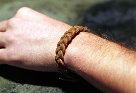braided leather bracelet diy  steps  pictures instructables