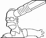 Eraser Simpsons sketch template