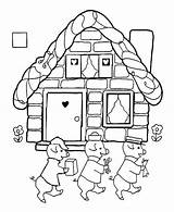 Coloring Pages Brick Lego Block Three Pigs Little House Houses Tie Fighter Getcolorings Getdrawings Tale Drawing Color Printable Colorings sketch template