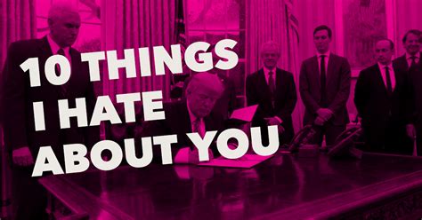 “10 Things I Hate About You” Trump’s Assault On Women’s