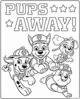 Patrol Coloring Pages Pups Rescue Paw Mighty Ultimate Printable Away Print Book Prints Characters Popular sketch template