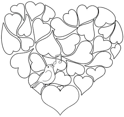 hearts coloring pages  adults  coloring pages  kids tree