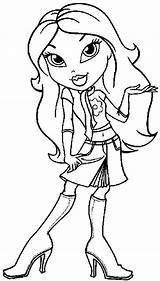 Bratz Kolorowanki Yasmin Lalki Cloe Wydruku Podstrona Dziewczynek Pierwsza Coloringsun Kolorowankidowydruku sketch template