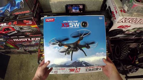 syma xsw quadcopter unboxing flight youtube