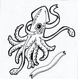 Squid Colossal Vampire Getdrawings sketch template