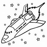 Coloring Ship Pages Space Getcolorings Rocket sketch template