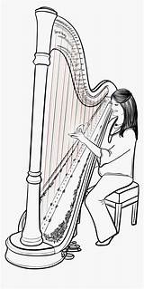Harp Kindpng sketch template
