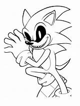 Sonic Exe Creepy Sheets Pintar Supersonic sketch template