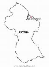 Guyana Reclamacion Venezuela Mapas Cartine Landkarten Landkarte Geografie Malvorlage Nazioni Gratismalvorlagen Stampa sketch template