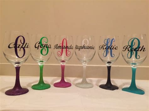 Personalized Glasses Personalized Wine Glasses By Brendaruths