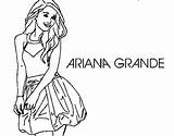 Ariana Grande Coloring Pages Colouring Print Color Printable Book Colorear Getcolorings Justin Bieber Getdrawings Coloringcrew Colori Template sketch template