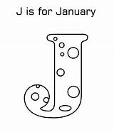 January Coloring Pages Printable Color Year sketch template