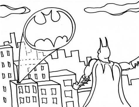 bat signal coloring page  getdrawings