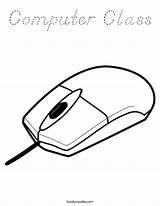 Coloring Computer Class Mouse Built California Usa sketch template