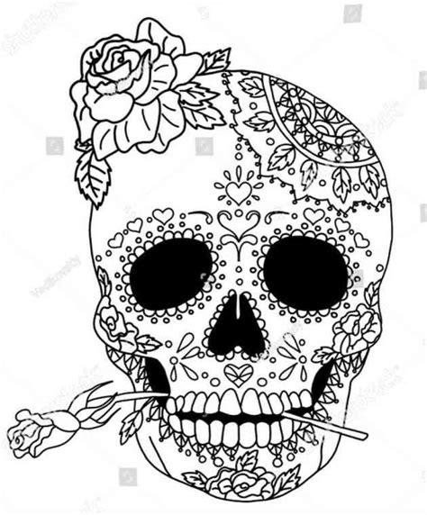 printable skull coloring pictures  halloween entertainmentmesh