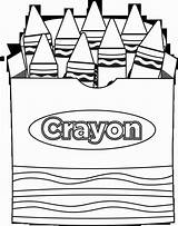Crayon Coloring Box Getdrawings sketch template