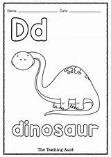 Dinosaur Preschool Aunt Theteachingaunt sketch template