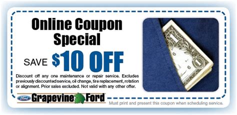 coupon special grapevine ford