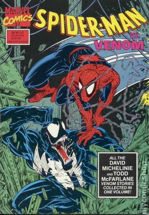 spider man vs venom tpb 1990 marvel comic books
