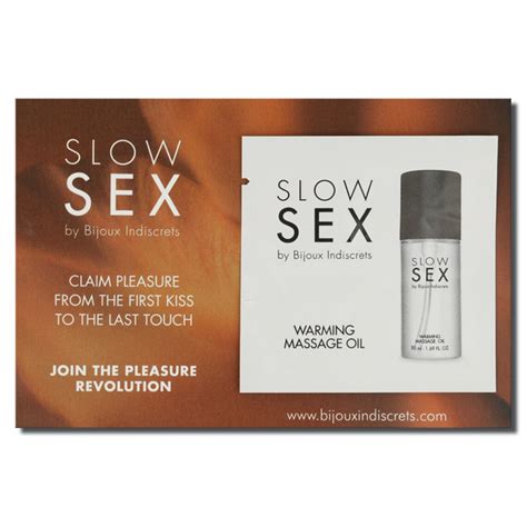Bijoux Slow Sex Warming Massage Oil 2 Ml Massagem